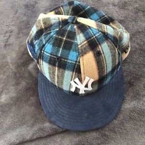 Plaid NY x KITH fitted hat